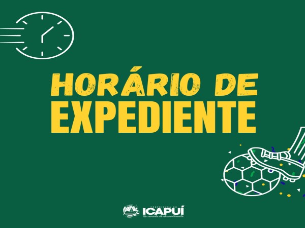 Prefeitura divulga horário de expediente durante a Copa – Prefeitura de  Ipeúna